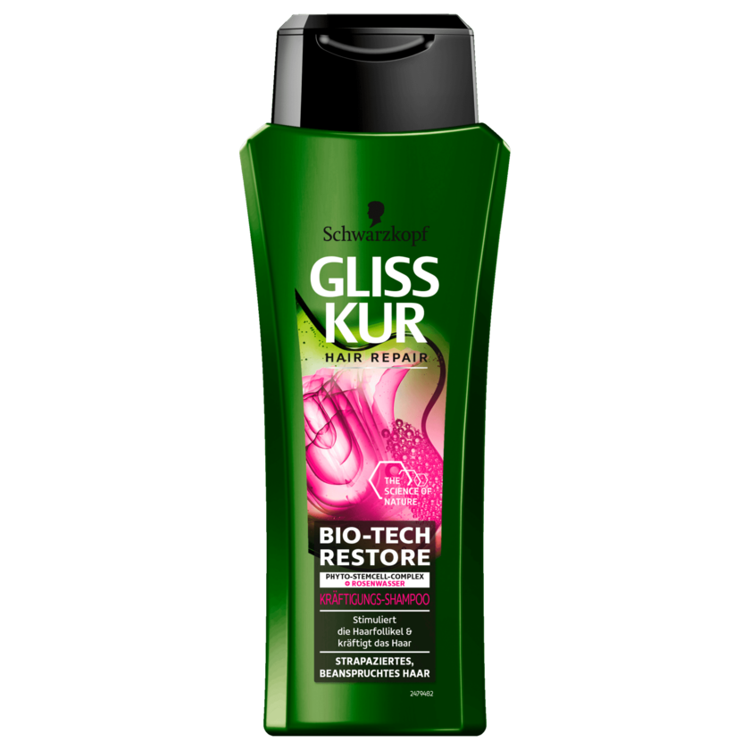 Schwarzkopf Gliss Pur Kräftigungs-Shampoo Bio-Tech Restore 250ml